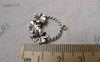 Accessories - 10 Pcs Antique Silver Filigree Lucky Flower Drop Chandelier Earring Pendant Charms 20x20mm A7271