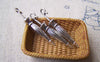 Accessories - 10 Pcs Antique Silver Folded Umbrella Charms Pendants 6x35mm A2977