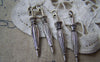 Accessories - 10 Pcs Antique Silver Folded Umbrella Charms Pendants 6x35mm A2977
