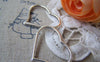 Accessories - 10 Pcs Antique Silver Heart Frame Charms 22x28mm A2724