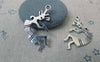 Accessories - 10 Pcs Antique Silver Indian Flute Player Charms 15x30mm A7330