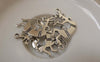 Accessories - 10 Pcs Antique Silver Indian Flute Player Charms 15x30mm A7330