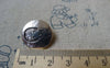 Accessories - 10 Pcs Antique Silver Japanese Girl Metal Buttons Charms 20mm A5477