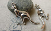 Accessories - 10 Pcs Antique Silver Kangaroo Pendants Charms 32x39mm A6557