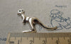 Accessories - 10 Pcs Antique Silver Kangaroo Pendants Charms 32x39mm A6557