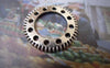 Accessories - 10 Pcs Antique Silver Mechanical Watch Movement Gear Charm 25mm A7334