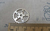 Accessories - 10 Pcs Antique Silver Mechanical Watch Movement Gear Charm 25mm A7335