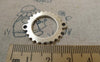 Accessories - 10 Pcs Antique Silver Mechanical Watch Movement Gear Charms Connectors 24x28mm A6296