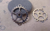 Accessories - 10 Pcs Antique Silver Mechanical Watch Movement Gear Charms Connectors 25x28mm A7331