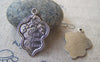 Accessories - 10 Pcs Antique Silver Metal Charms Pendants 20x30mm A2377
