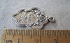 Accessories - 10 Pcs Antique Silver Metal Charms Pendants 20x30mm A2377