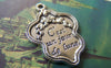 Accessories - 10 Pcs Antique Silver Metal Charms Pendants 20x30mm A2377