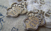 Accessories - 10 Pcs Antique Silver Metal Charms Pendants 20x30mm A2377