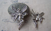 Accessories - 10 Pcs Antique Silver Naked Fairy Charms Size 29x43mm A1966
