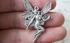 Accessories - 10 Pcs Antique Silver Naked Fairy Charms Size 29x43mm A1966