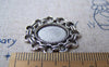 Accessories - 10 Pcs Antique Silver Oval Cameo Cabochon Base Settings Match 10x14mm Cabochon A3221