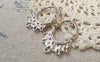 Accessories - 10 Pcs Antique Silver Oval Chandelier Earring Drops Charms Connectors 23x35mm A6299
