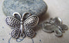 Accessories - 10 Pcs Antique Silver Pewter Butterfly Charms 20x25mm A791