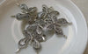 Accessories - 10 Pcs Antique Silver Pewter Butterfly Charms 23x28mm A6478