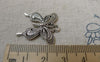 Accessories - 10 Pcs Antique Silver Pewter Butterfly Charms 23x28mm A6478