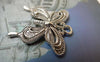 Accessories - 10 Pcs Antique Silver Pewter Butterfly Charms 23x28mm A6478