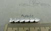 Accessories - 10 Pcs Antique Silver Six Hole Heart Beads Charms 6x31mm A5944