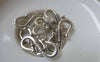 Accessories - 10 Pcs Antique Silver Textured S Hook Clasps 9x24mm A7052