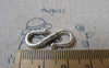 Accessories - 10 Pcs Antique Silver Textured S Hook Clasps 9x24mm A7052