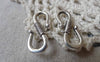 Accessories - 10 Pcs Antique Silver Textured S Hook Clasps 9x24mm A7052