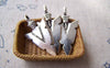 Accessories - 10 Pcs Antique Silver Triangle Arrow Symbol Charms 16x31mm A4476