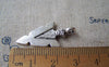 Accessories - 10 Pcs Antique Silver Triangle Arrow Symbol Charms 16x31mm A4476