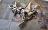 Accessories - 10 Pcs Antique Silver Wicked Witch Broom Charms 35x38mm A7317