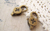 Accessories - 10 Pcs Antiqued Bronze Cross Lobster Clasps 14x28mm A5270