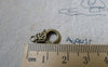 Accessories - 10 Pcs Antiqued Bronze Textured Lobster Clasps 9x17mm A6128