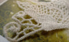Accessories - 10 Pcs Beige Cream Color Filigree Floral Butterfly Cotton Lace Doily 40x55mm A6292