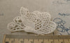 Accessories - 10 Pcs Beige Cream Color Filigree Floral Butterfly Cotton Lace Doily 40x55mm A6292