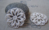 Accessories - 10 Pcs Beige Cream Color Filigree Floral Round Cotton Lace Doily 30mm A4845