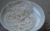 Accessories - 10 Pcs Beige Filigree Floral Heart Cotton Lace Doily 50x55mm A4838