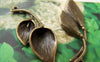 Accessories - 10 Pcs Calla Lily Pendants Antique Bronze Flower Charms 14x37mm A346