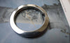 Accessories - 10 Pcs Chrome Color Round Keyring Charms 30mm A6132