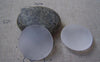 Accessories - 10 Pcs Frosted Glass Dome Round Cabochon Cameo 30mm A4986