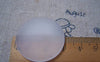 Accessories - 10 Pcs Frosted Glass Dome Round Cabochon Cameo 30mm A4986