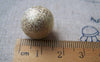 Accessories - 10 Pcs Gold Plated Sand Star Dust Beads Texured Beads 16mm A1973
