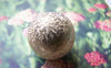 Accessories - 10 Pcs Gold Plated Sand Star Dust Beads Texured Beads 16mm A1973