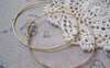 Accessories - 10 Pcs Gold Plated Steel Earwire Huge Earring Hoops 78mm A4990