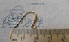 Accessories - 10 Pcs KC Gold Tone Brass Unique Hole Fish Hook Earwire Findings18mm A6603