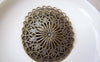 Bead Cap - 10 pcs Antique Brone Brass Flower Bead Caps 37mm A5026