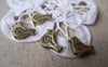 Animal Beads - 10 pcs Antique Bronze 3D Bird Spiral Spacer Beads A293
