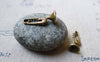 Accessories - 10 Pcs Of Antique Bronze 3D French Horn Charms Pendants 10x24mm A5586
