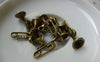 Accessories - 10 Pcs Of Antique Bronze 3D French Horn Charms Pendants 10x24mm A5586
